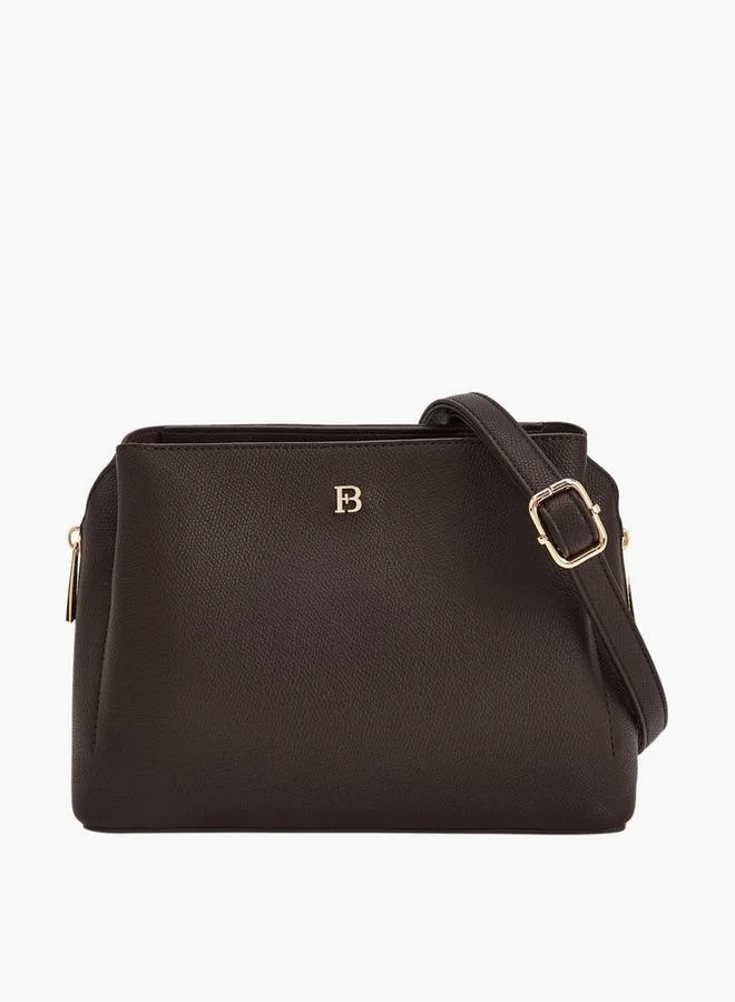 Flora Bella By Shoexpress Logo Accent Crossbody Bag With Detachable Strap